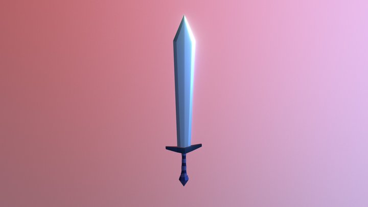 Sword (My first model in blender) 3D Model