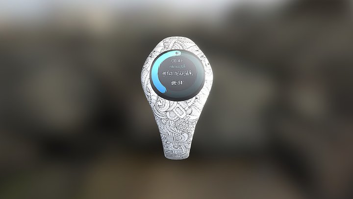 montre connectée avec texture kowala app 3D Model