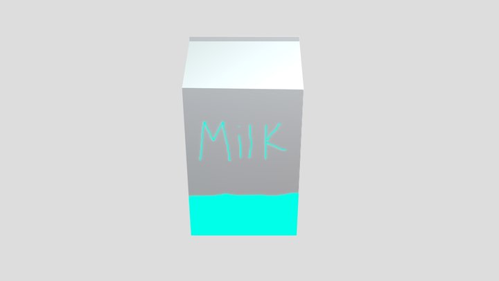 Milk box 3D Model
