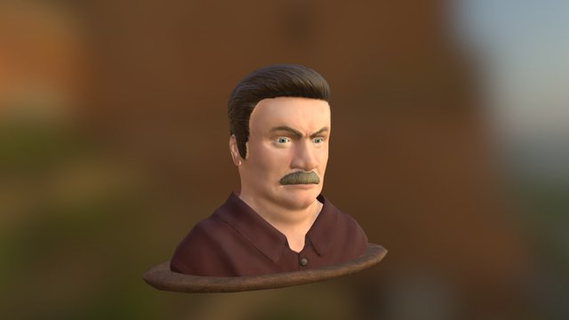 Ron Swanson 3D Model