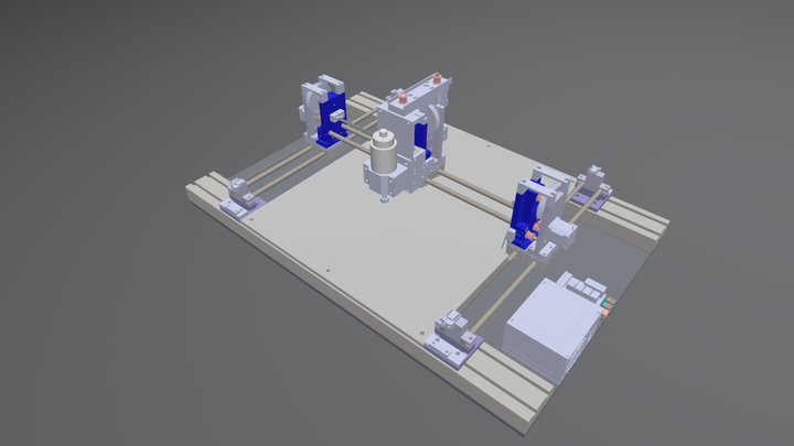 3 Axis CNC Platform 3D Model