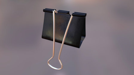 Binder Clip 3D Model