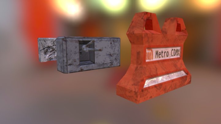 [Subway Station: Juanacatlán] Blocks & Obstacles 3D Model