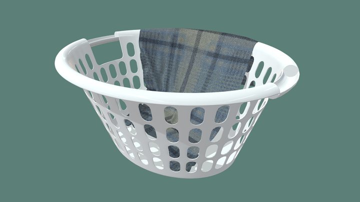 Laundry Basket 3D Model