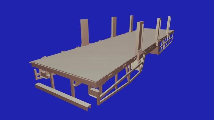 TUTOR wb bt shield, side door support pillar. 3D Model
