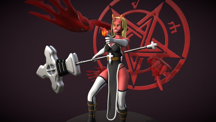 Demon Nun - Original Character 3D Model