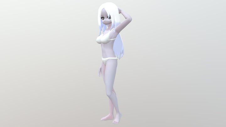 Anime Girl. 3D Model