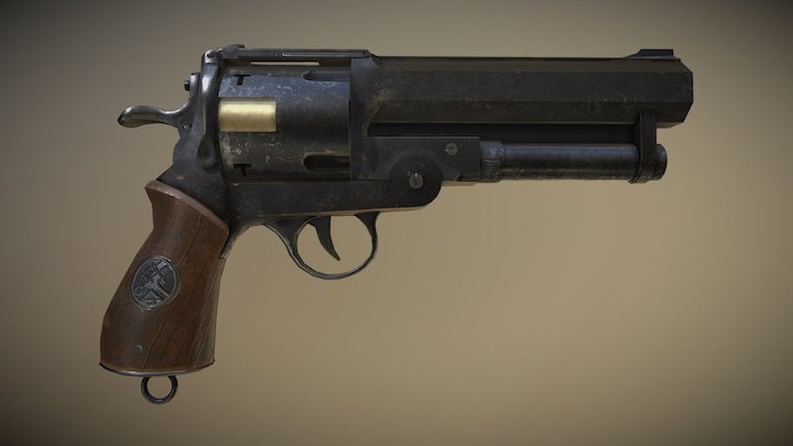 Samaritan Revolver 3D Model