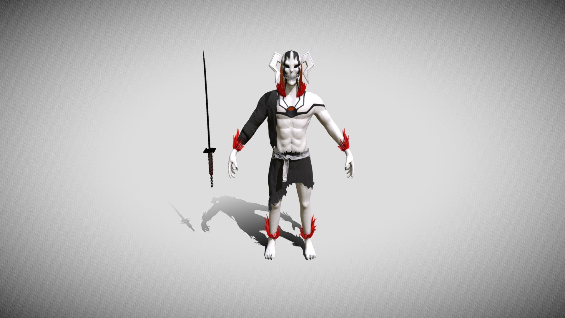 Ichigo VASTO LORDE Hollow Mask 3D model 3D printable