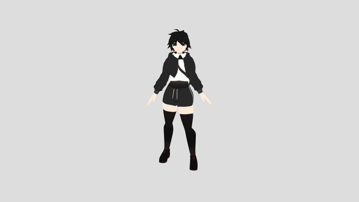 anigirl prview 3D Model