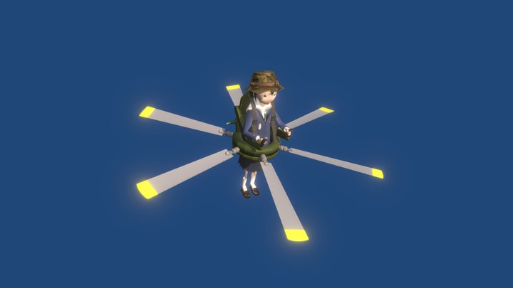 Eizouken Asakusashi Propeller Skirt version 3D Model