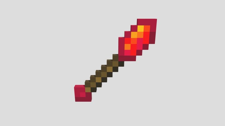 Fire wand 3D Model
