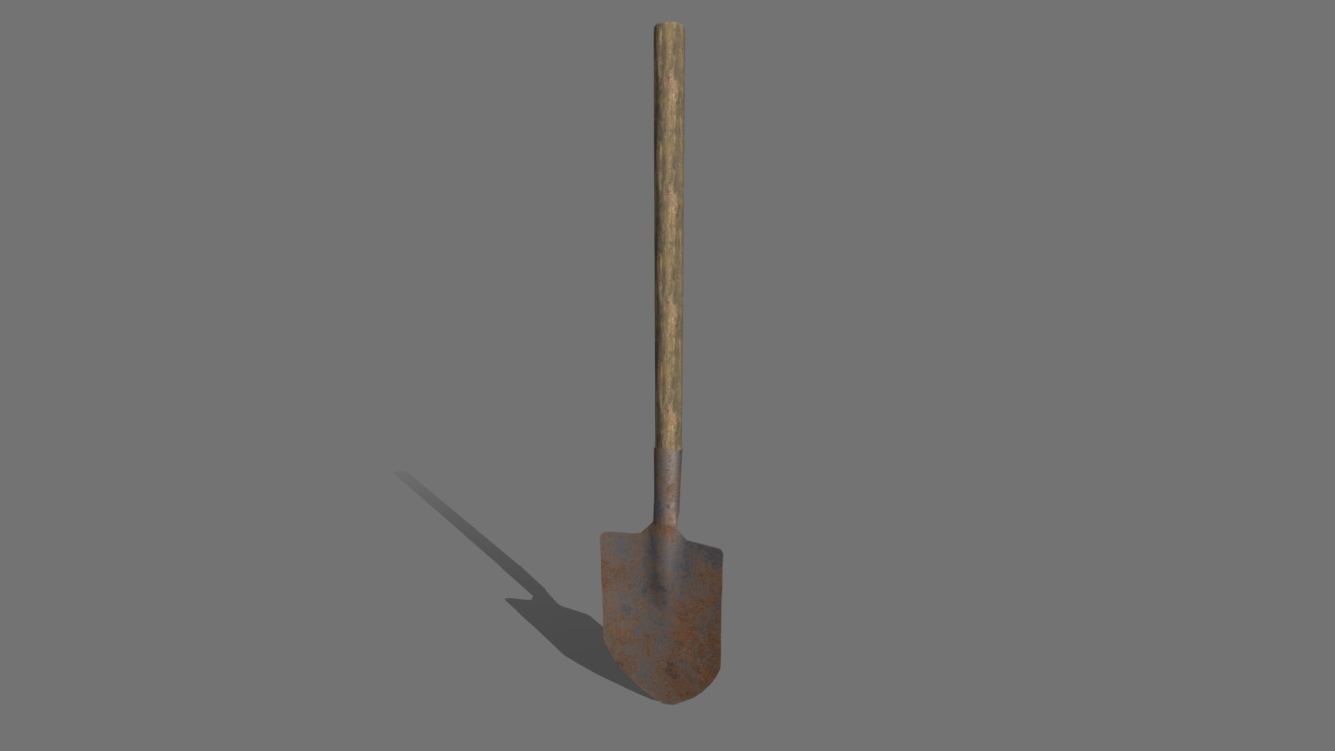 3D model Shovel - This is a 3D model of the Shovel. The 3D model is about a wooden stick with a stick.