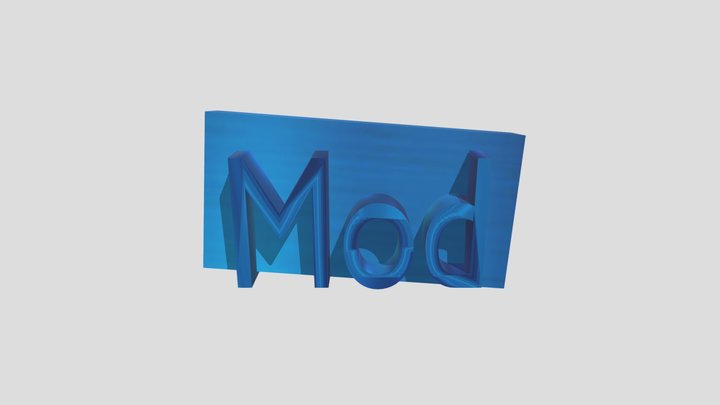 mod badge 3D Model
