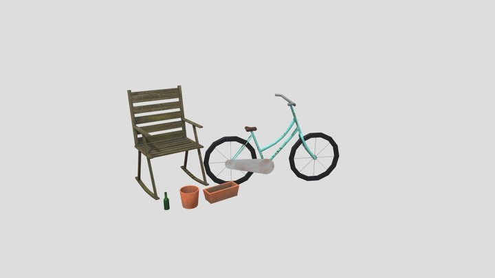 DAE 5 Finished Props - Grandma's House 3D Model