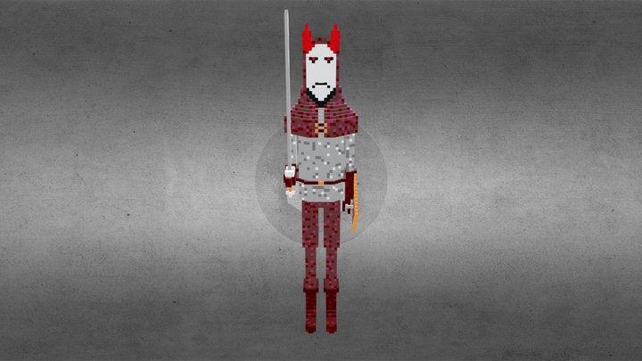 Voxel Character 3D Model