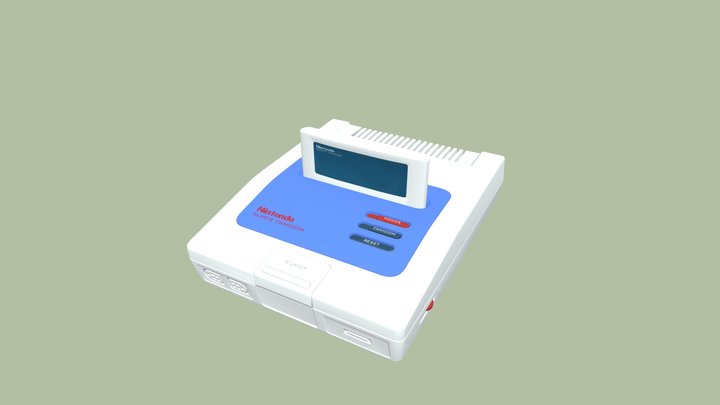 Nintendo Super Famicom Very Early Prototype 3D Model