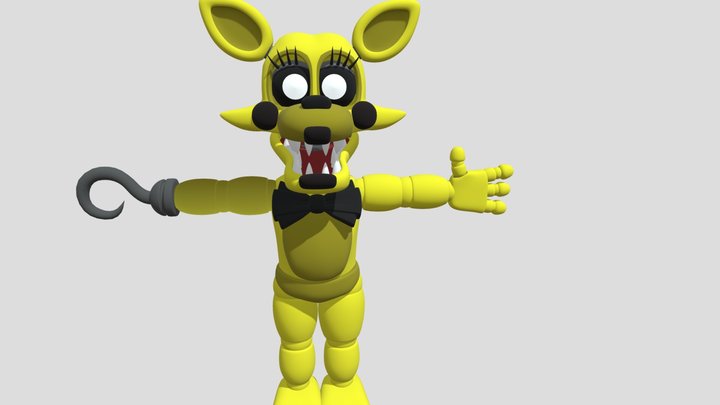 Golden Toy Foxy – Free 3D Model STL