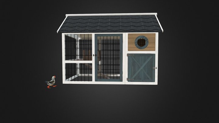 chicken coop 1 3D Model