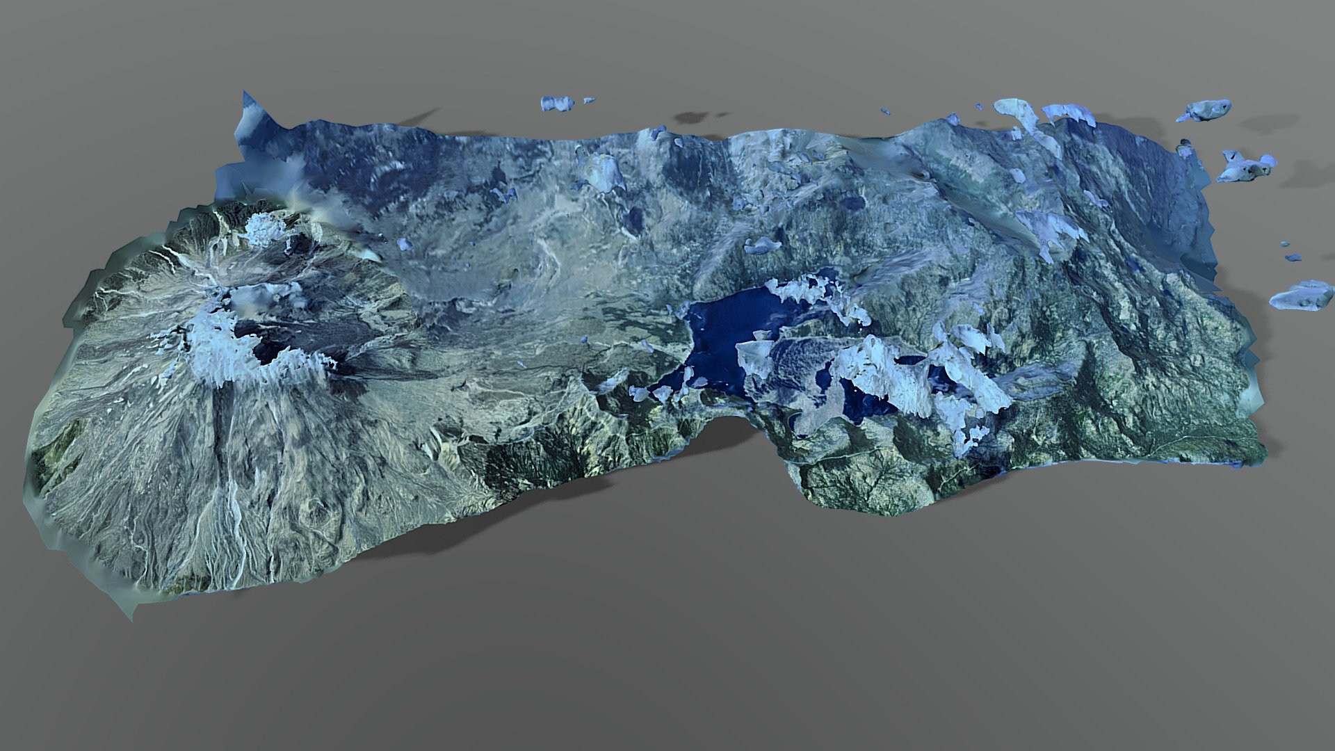 Mount St. Helens - Photogrammetry (from video) — Sketchfab embed 3D viewer