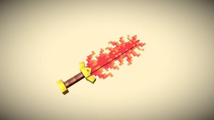 Flame Sword 3D Model