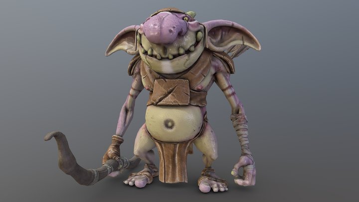 Purple Goblin 3D Model