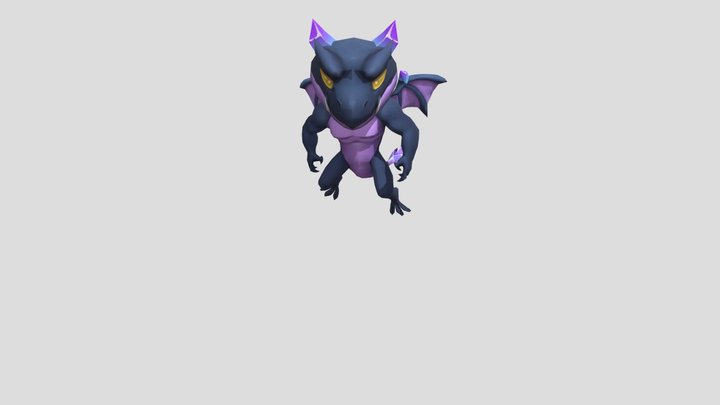 Crystal Dragon Form 1 3D Model