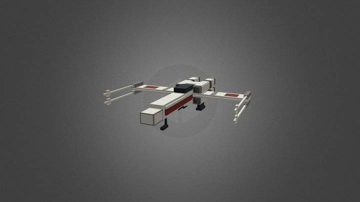 X-Wing Red One (Bedrock Model) 3D Model