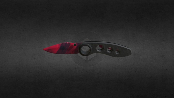 Traction Knife Cherry Weave 3D Model