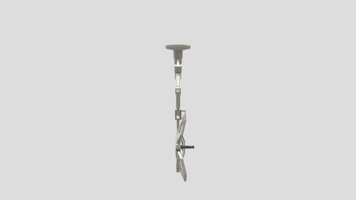 Doctor's articulating surgery lamp 3D Model