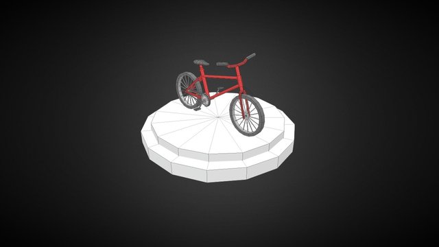 Low Poly Bike 3D Model