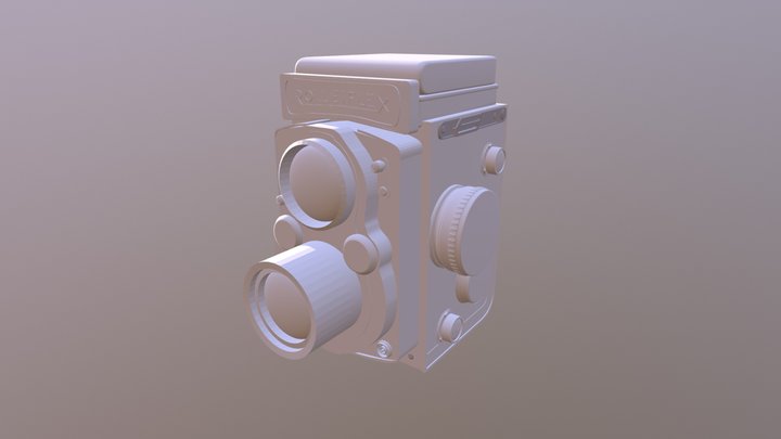 Rolleiflex Camera - Highpoly Model 3D Model