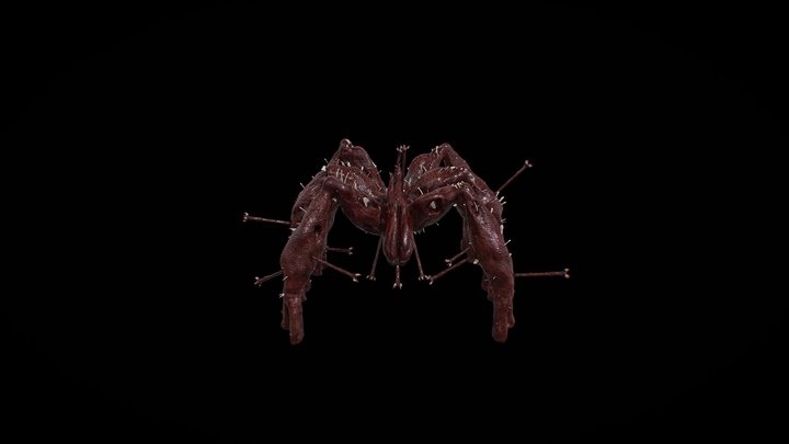 Mind Flayer (Spider Monster) Stranger Things 3 3D Model