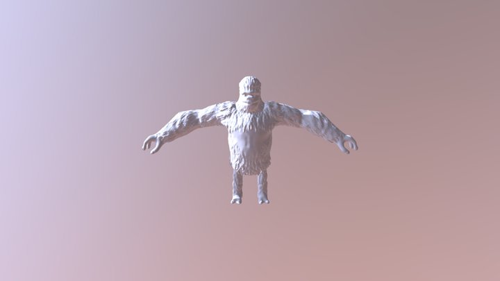 Bluemonkey-T-pose 3D Model