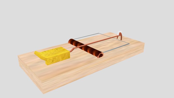 Wooden Mouse Trap Model Poser Format Custom 3D Modeling
