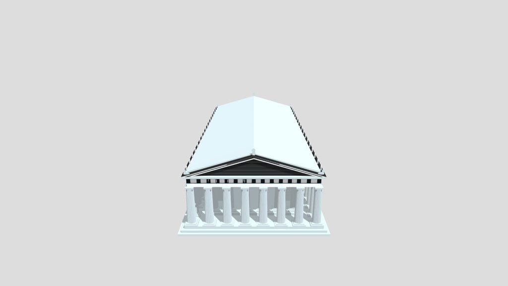 "Kind of low poly" parthenon model