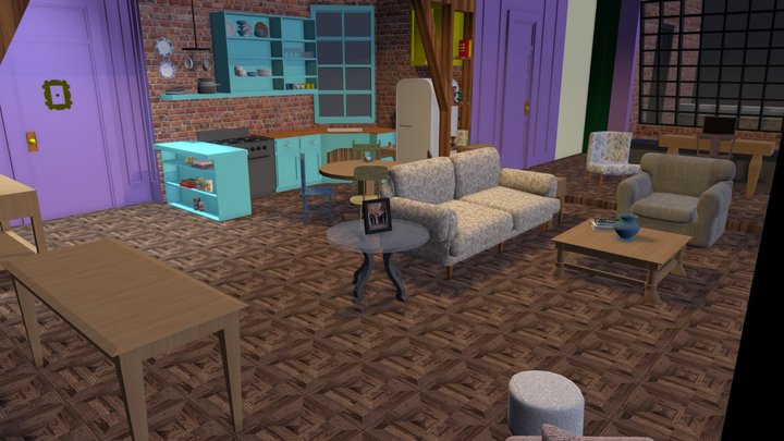 Monica's apartment 3D Model