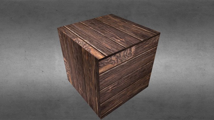 Wood Box 3D Model