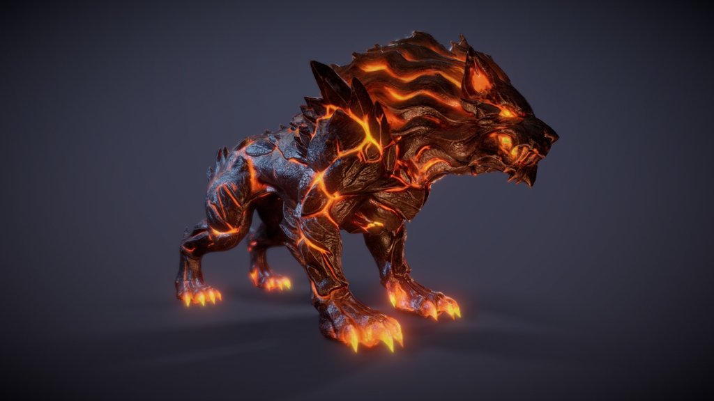 Infernal Magma Hound - Free Lava Creature Asset