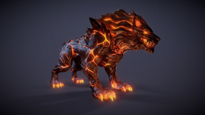 Infernal Magma Hound - Free Lava Creature Asset