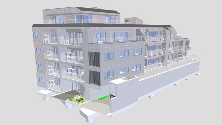 small apartment 2   Overall 3D Model