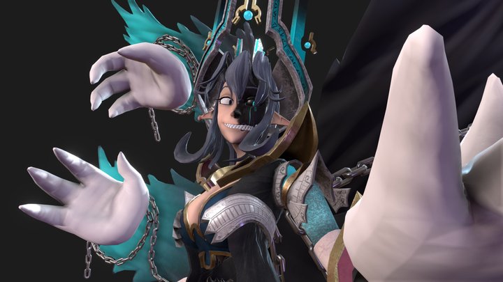 Fantasia/Evilkobi Game Model (Idle Animation) 3D Model
