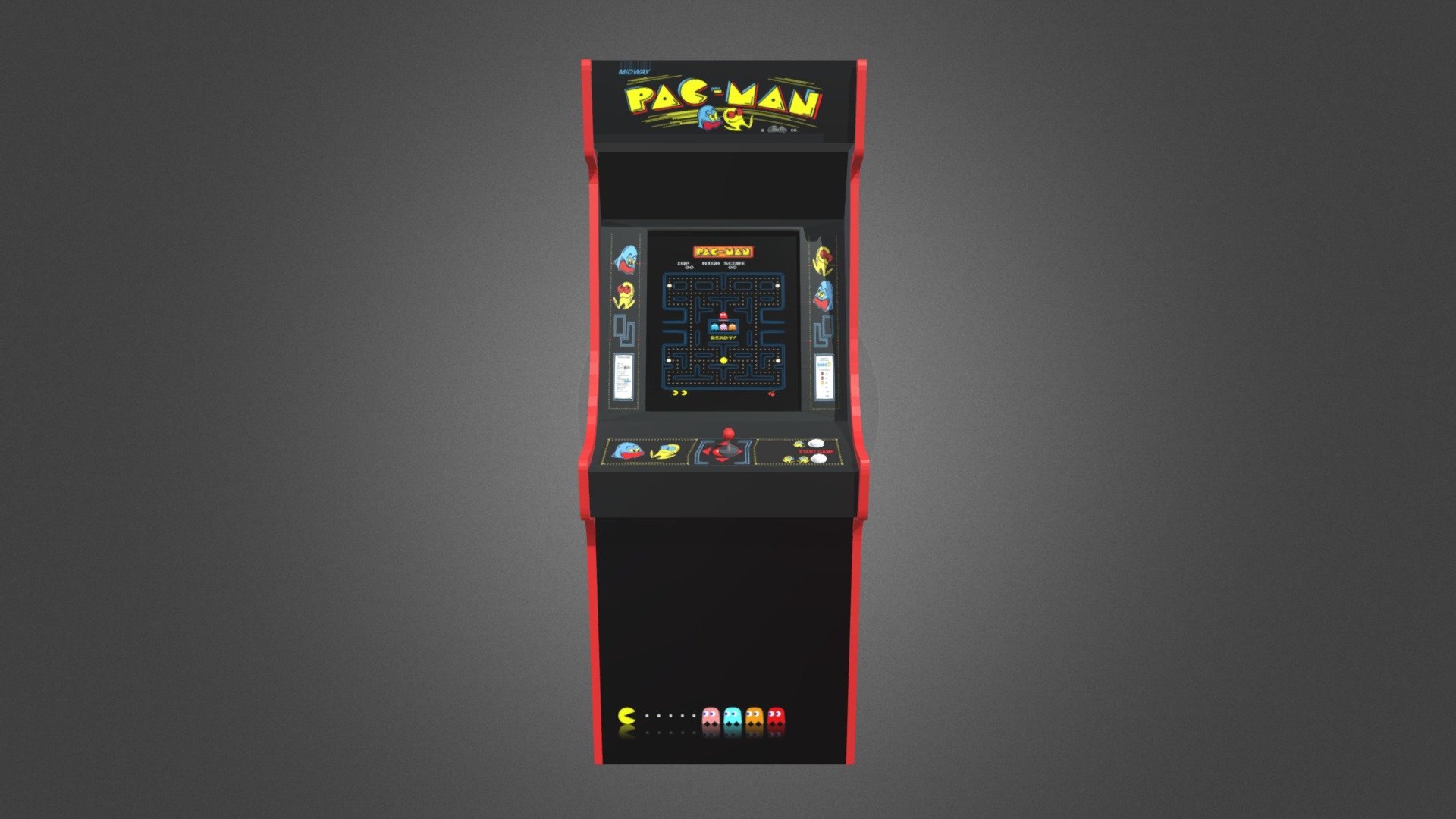 pacman arcade machine - Download Free 3D model by Musti575uz [bd84b71 ...