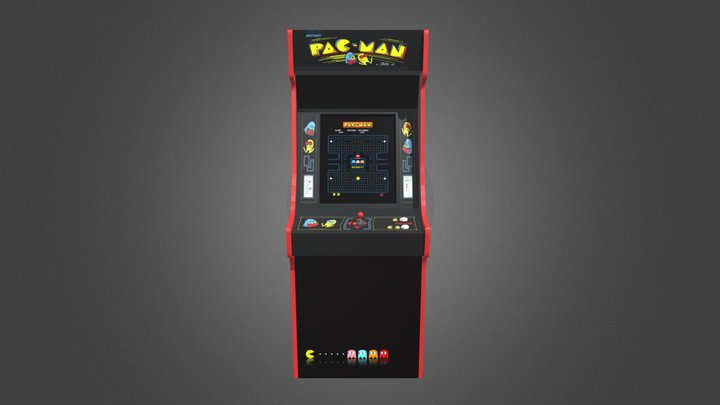 pacman arcade machine 3D Model