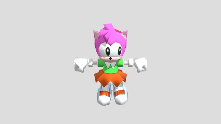 Amy (Classic, Low- Poly) 3D Model