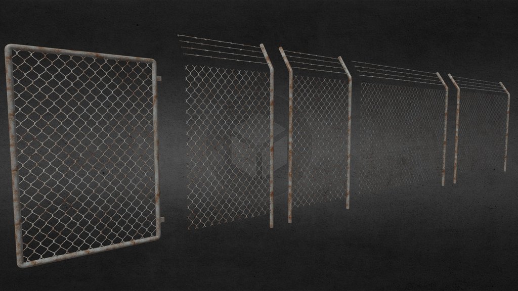 Modular Chain Link Fence Set