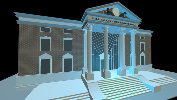 Courthouse from BTTF 3D Model