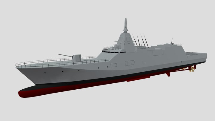 Mogami-class frigate 3D Model