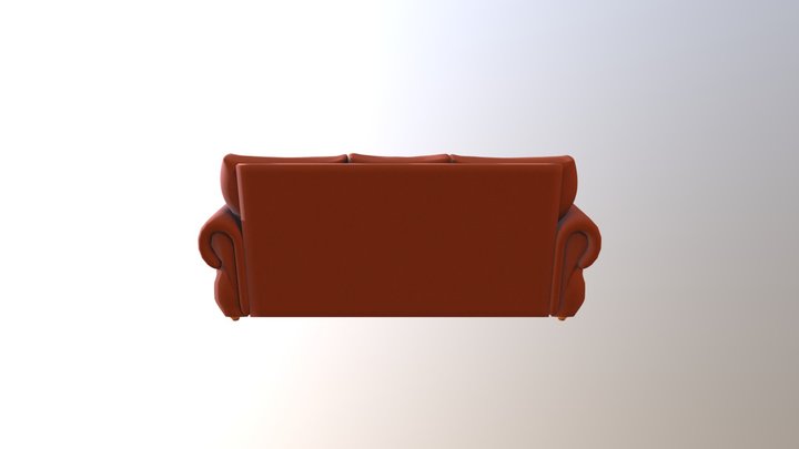 Leather sofa 3D Model