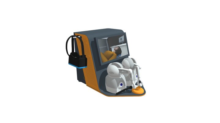UNI SIM - Desktop V2 (Dual Touch) 3D Model
